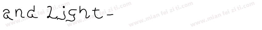 and light字体转换